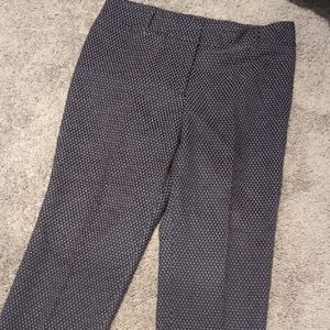 Ann Taylor Black and White Patterned Trousers